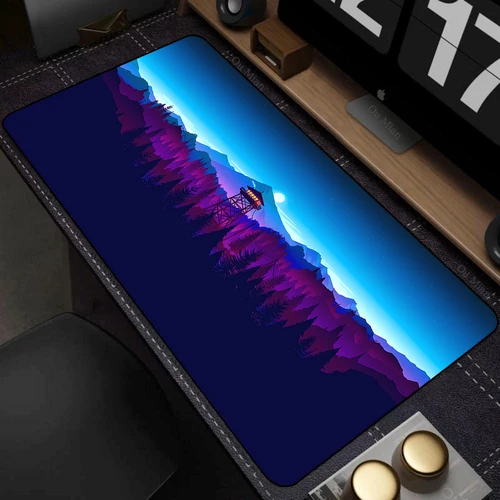 Alfombrilla de ratón XXL de goma Deep Forest, grande para Firewatch alfombrilla de ratón, alfombrilla de escritorio de arte antideslizante para ordenador portátil, alfombrillas para teclado de 90x40cm