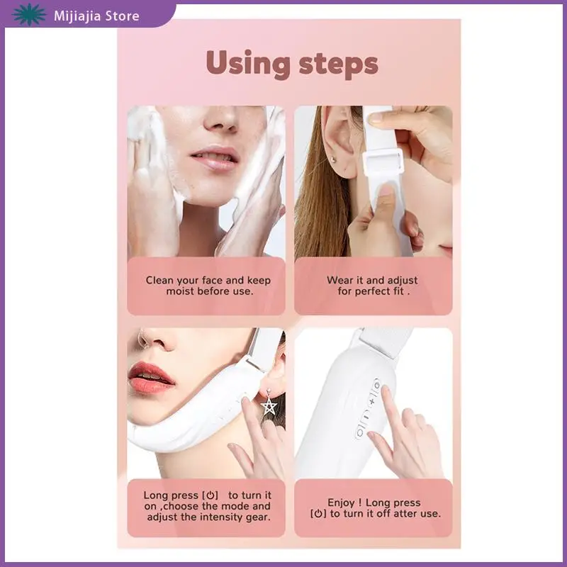 

Facial Beauty Enhancer With Massage Lifting, Hot Compress For Double Chin Firming - V Face Slimming Instrument SALES