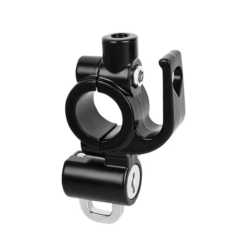 Locking Hook For Motorcycle Anti-Theft Luggage Hanger Safety Lock Hooks Rust-Proof Alloy Riding Accessories Handlebar Mounting