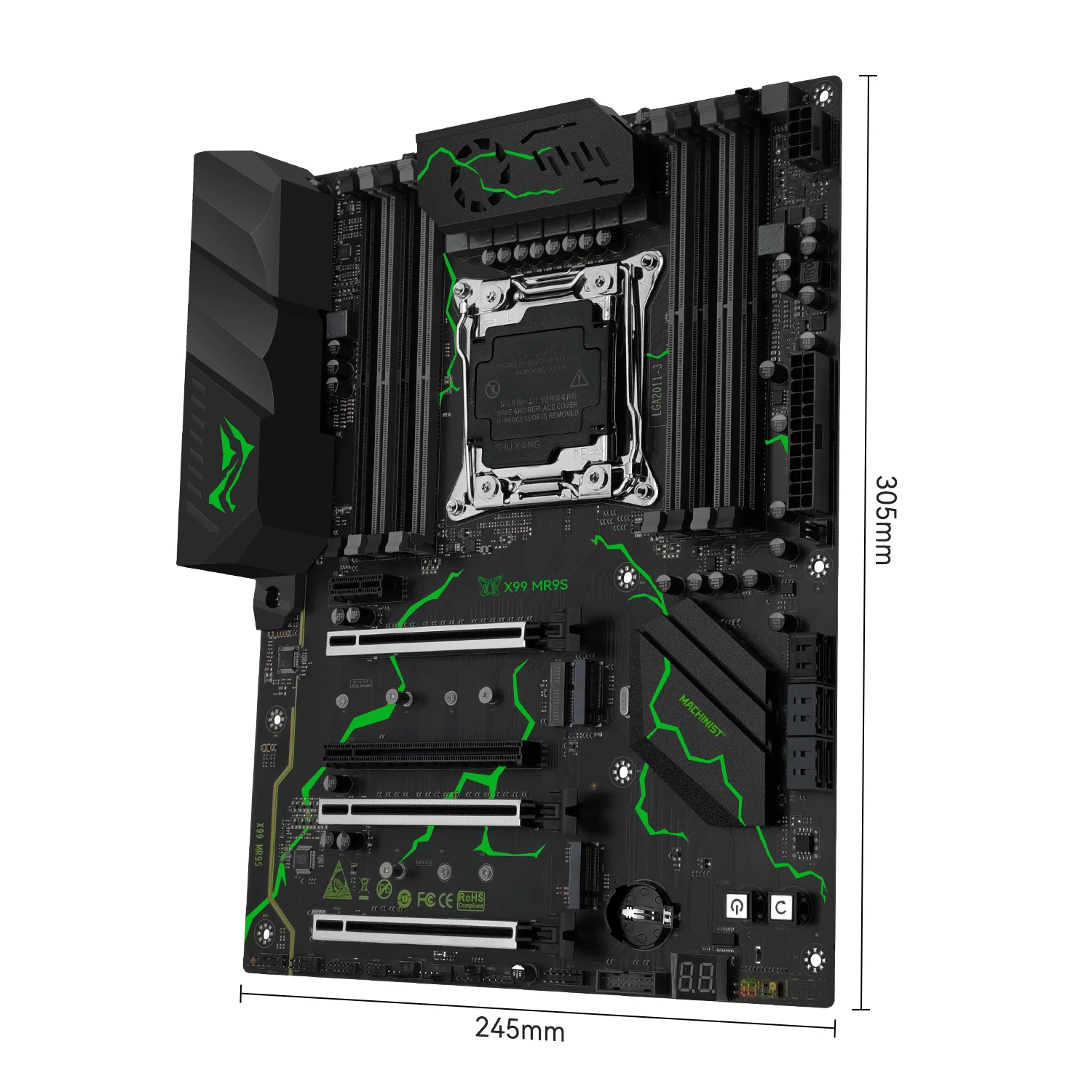MACHINIST X99 MR9S マザーボード LGA2011-3 SATA3.0 USB3.0 NVME M.2