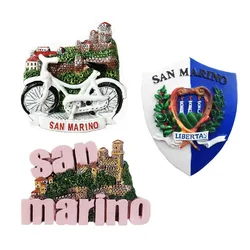 Europe San Marino Fridge Magnets Tourism Souvenir Refrigerator Magnets Sticker Collection Handicraft Decoration Articles