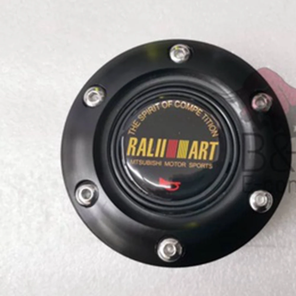 JDM-bocina Universal Rallyart para volante de coche de carreras, botones para volante, para JDM Mitsubishi EVO