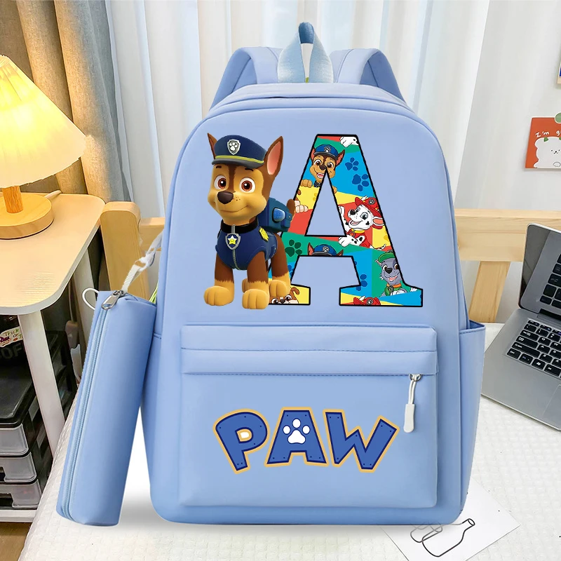 

2 шт. рюкзаки «Щенячий патруль» с пеналом для студентов, модная школьная сумка, большая вместимость, рюкзак для хранения канцелярских принадлежностей, подарки