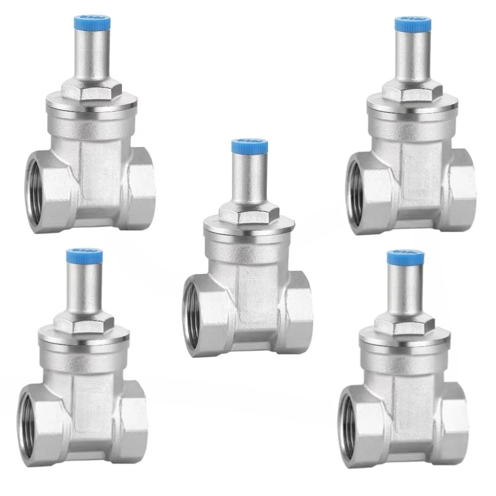 Lishui LS673 Triangle Soft Seal Manual Angle Gate Valve Stainless Steel Handle Key Lockable Thread Design Water DN15-DN50