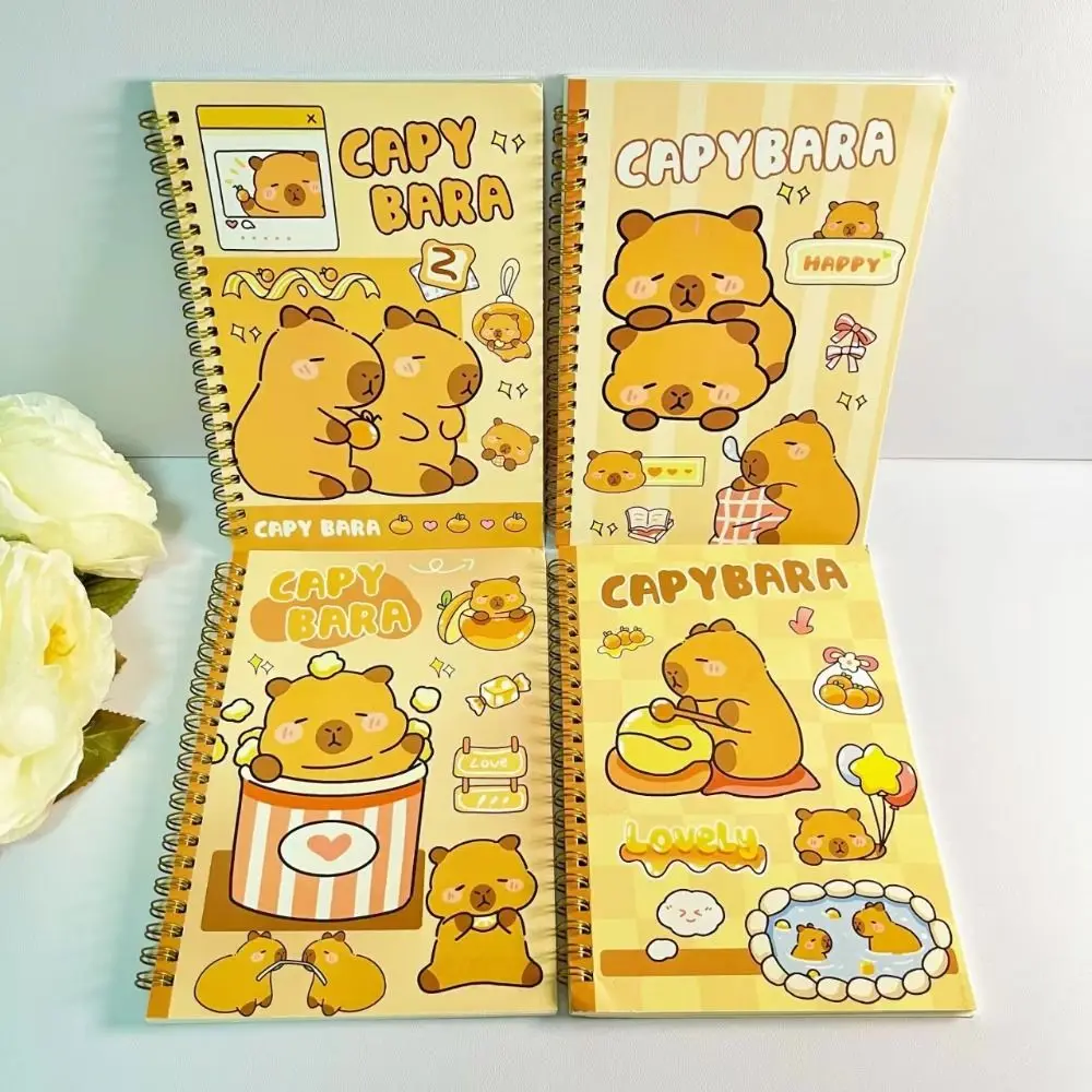 Capybara Loose Leaf Notebook A5 Horizontal Line Notepad Journal Planner Studens Hand Account Book School Office Supplies