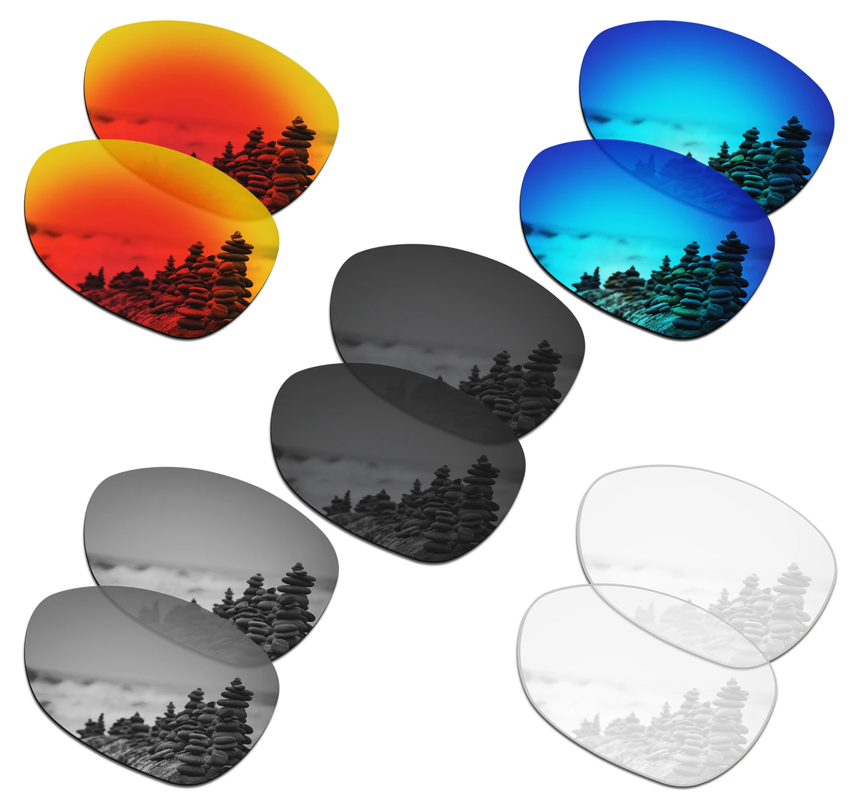 

SmartVLT Polarized Replacement Lenses for Oakley Crosshair New 2012 OO4060 61mm Sunglasses