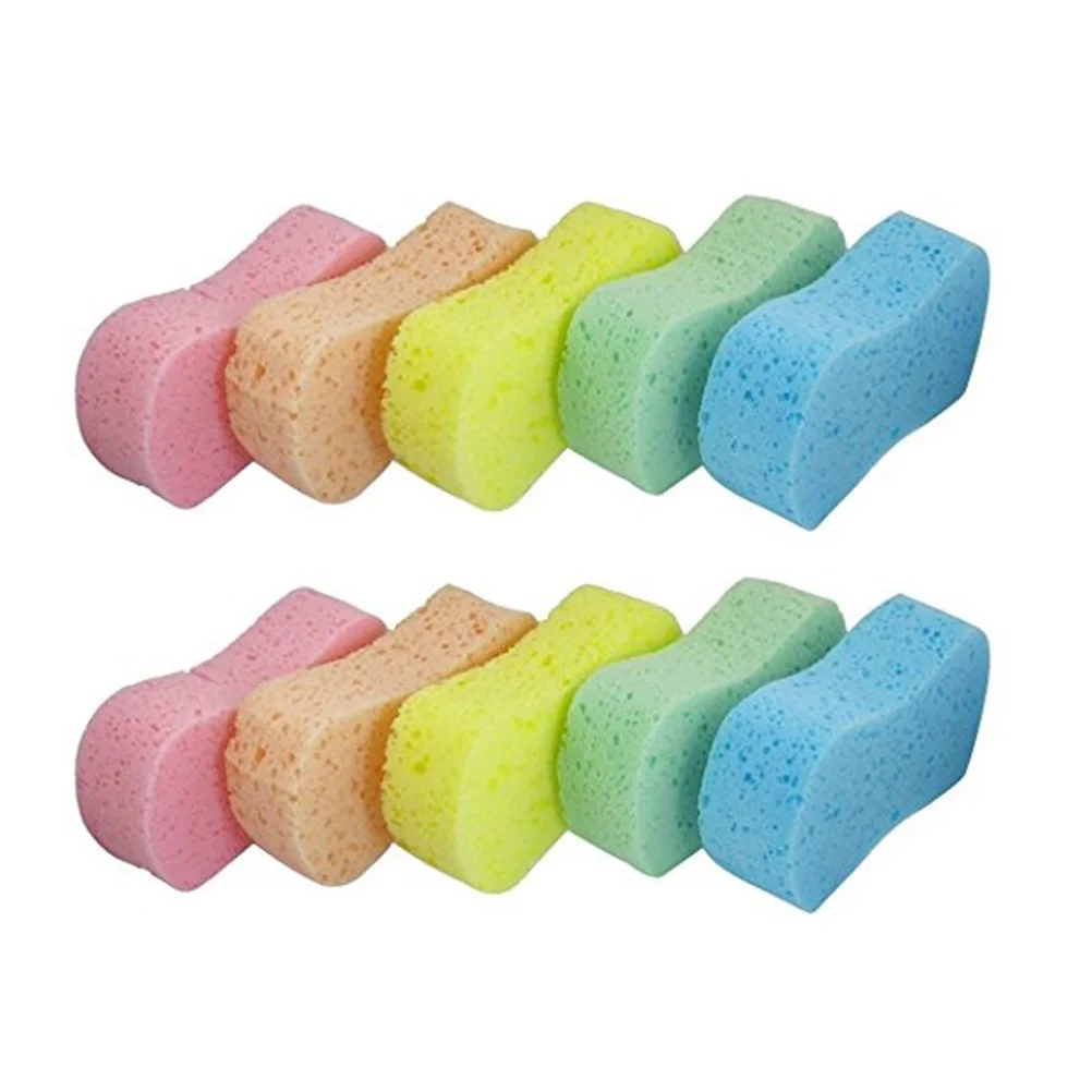 10 Pcs Cleaning Sponges High Density Car Wash Anti-scratch Bone Design Porous