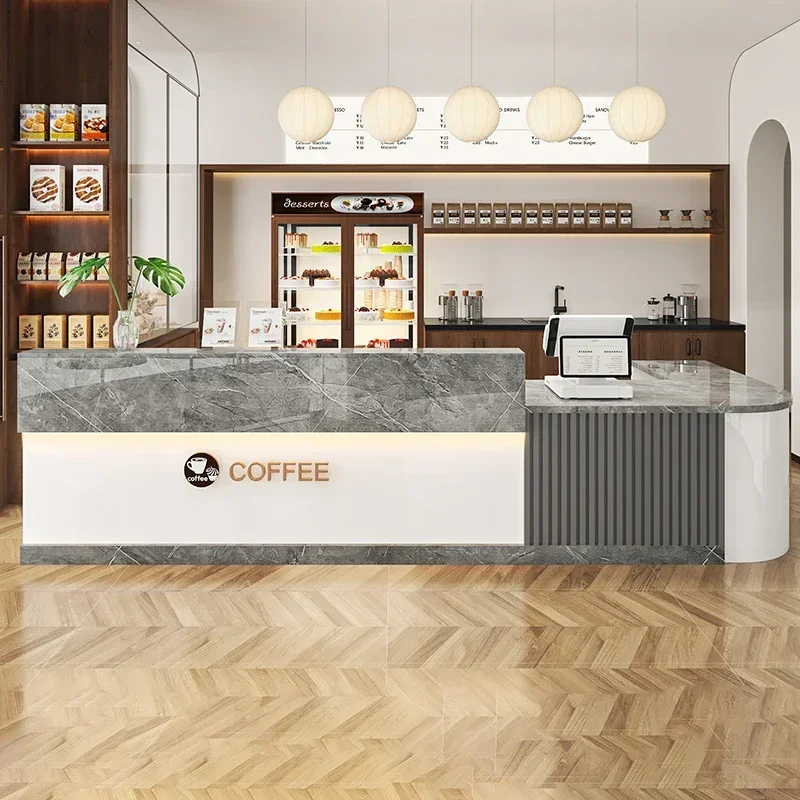 

Italian Design Reception Desks Luxury Elegant Simple Design Reception Desks Beauty Cozy Recepción Negocio Commercial Furniture