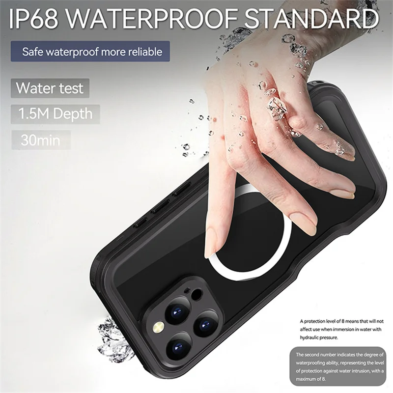 2024 New Arrival Redpepper IP68 Waterproof Case for iPhone 16 Pro Max 16 Pro 16 Plus 16 Military Grade Protection Defender Cover