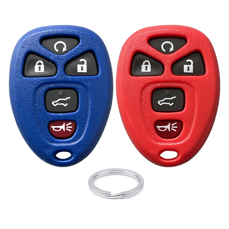 Красный/синий/черный сменный чехол для дистанционного ключа автомобиля для Buick для Chevrolet GMC 5-кнопочный внедорожник