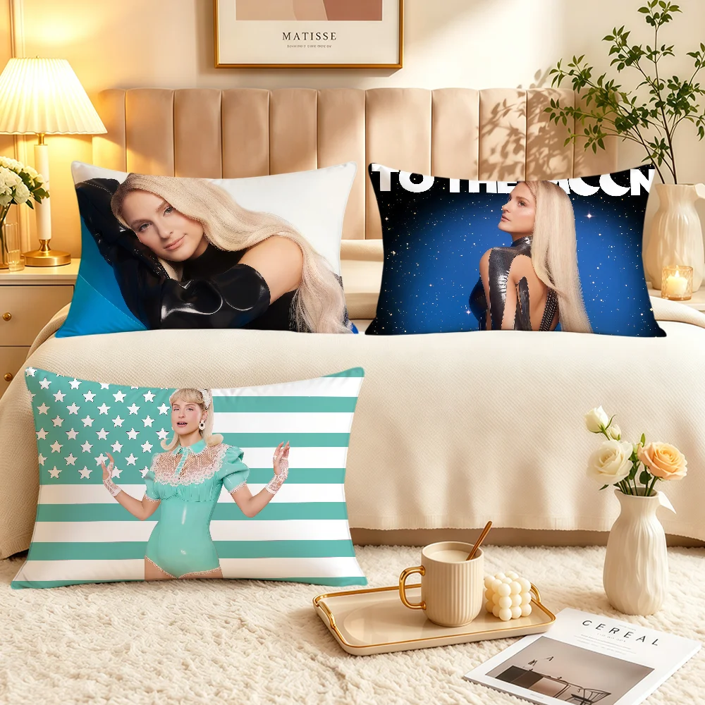 cushion cover soft Rectangle Pillowcover Trainor Home Sofa living Meghan Room Decor Dorm bedside Singer hogar Pillowcase gift