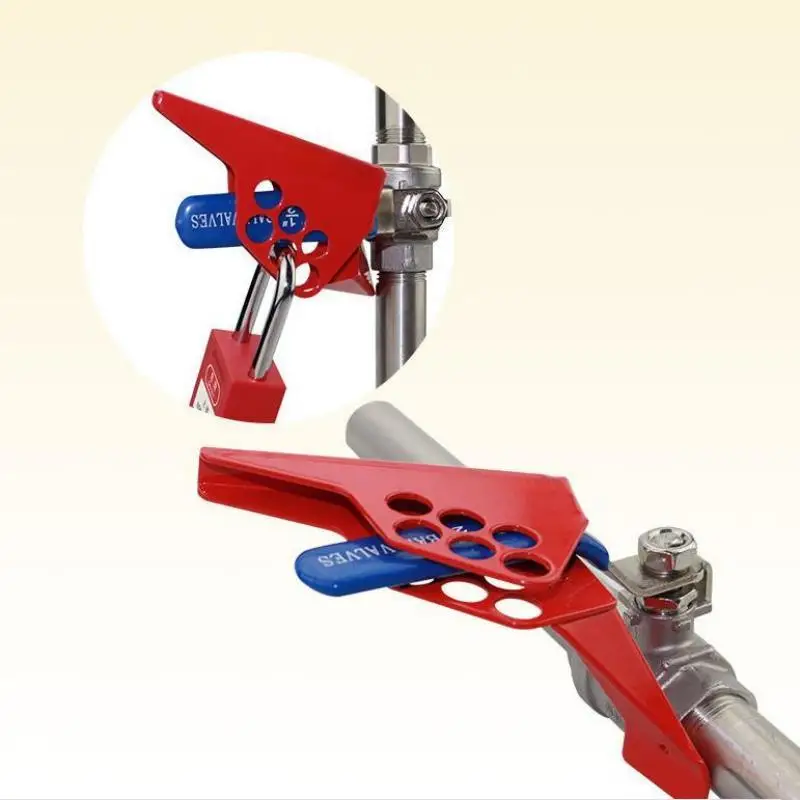 Wedge Ball Valve Lockout Device Industrial Pipeline Valve Lock Safety Isolation Lockout Tagout Factory Repair Set Supply