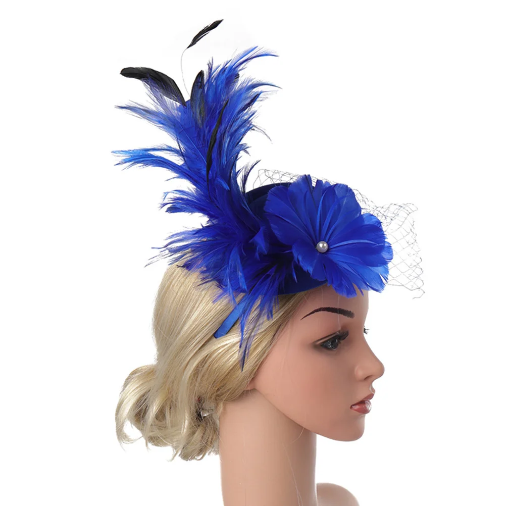 

1pc Bride Mini Hat Fascinator Veil Elegant Mesh Design For Wedding Party Cocktail Stage Performance Hair Accessory