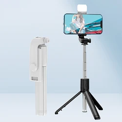 Wireless Selfie Stick Foldable Phone Stand Portable Retractable Tripod Phone Mount Monopod