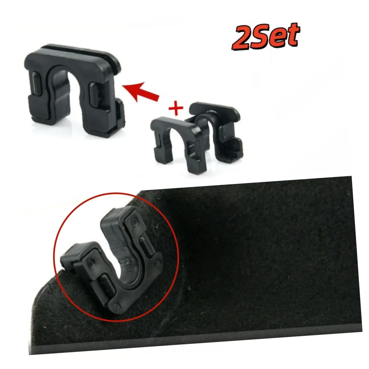 

For Ford Focus 3 Mondeo MK4 Fiesta MK7 MK8 B-Max C-Max Rear Boot Trunk Parcel Shelf Clips Pivot Shock-Absorbing Bracket Mount