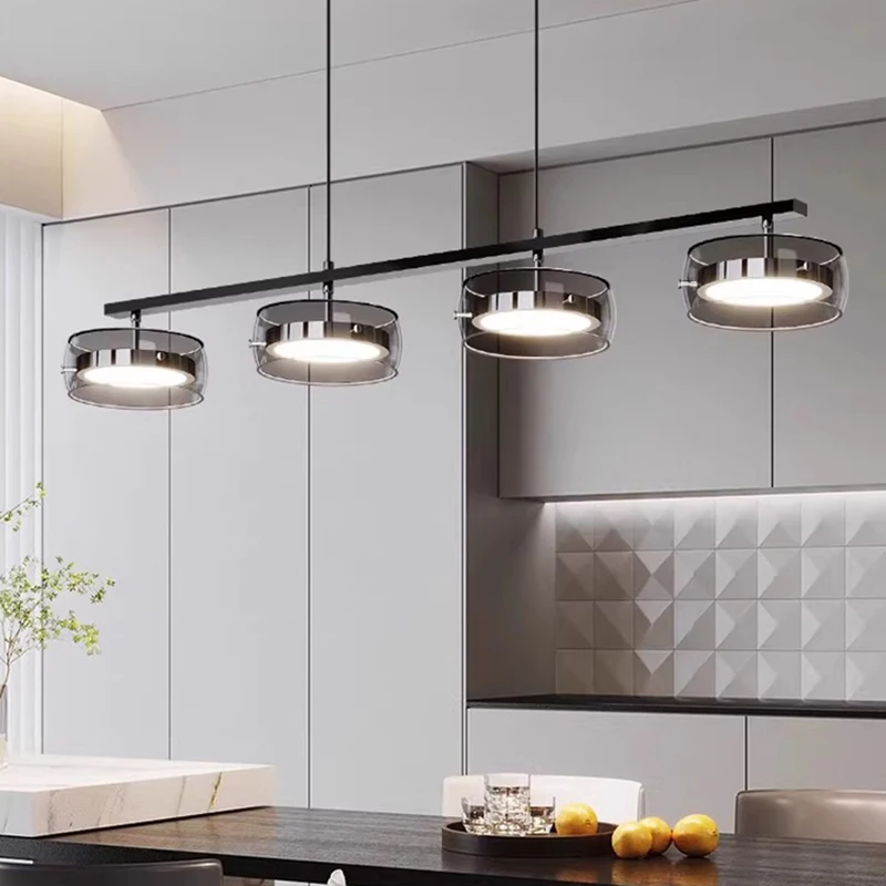 

Итальянская дизайнерская стеклянная люстра, современный минималистичный серебряный и черный светильник для гостиной, ресторана, отеля, офиса, декоративная лампа