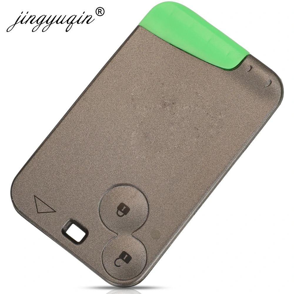 jingyuqin Buckle Design Remote Car Key For Renault Laguna Espace Velsatis 2001-2006 Auto Fob Smart Card ID46 PCF7947 433Mhz 2BTN