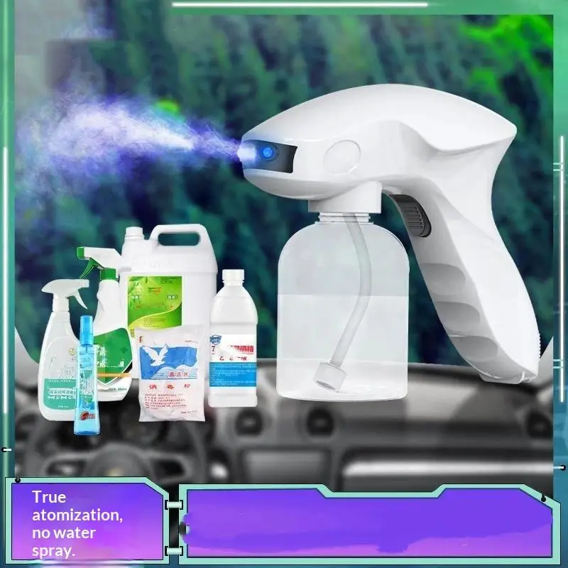 Blue Light Spray Wireless Nano Hair Gel Sprayer For Barber Household Portable Nano Sprayer