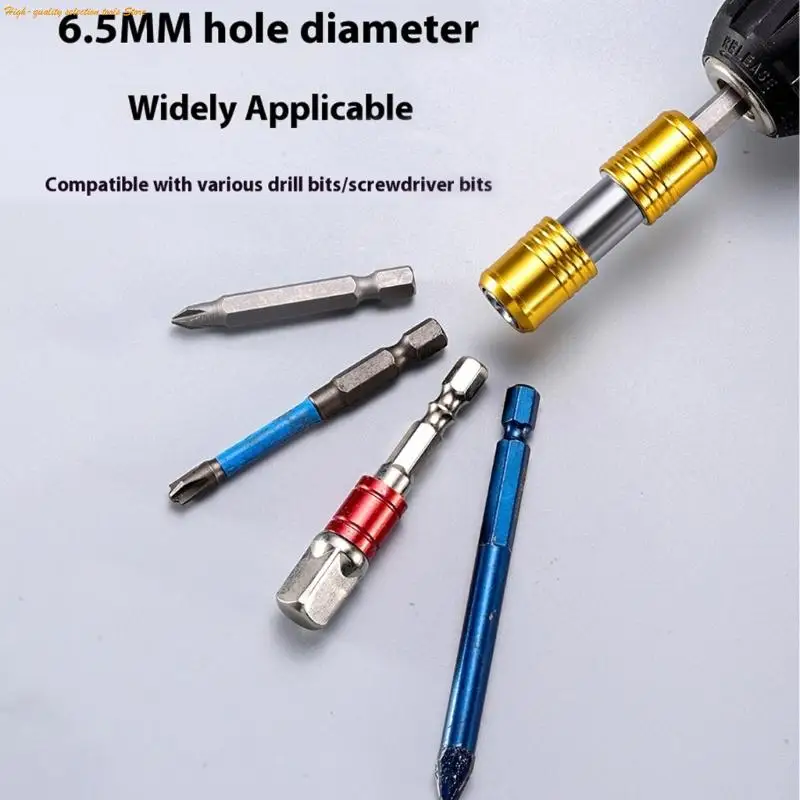 203F Interchangeable Double Side Drill Adapter with Automatic Chucks Locking Strong Carbon Steel Body for Various Tool