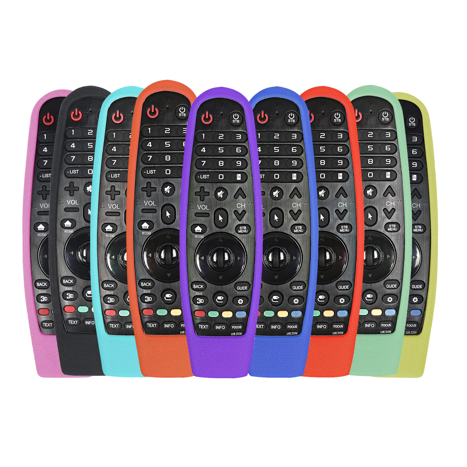 Colorful Silicone Case Protective Sheath Fit for AN-MR600/650 AN-MR18BA AN-MR19BA AN-MR20GA Series TV Magic Remote Control Cover