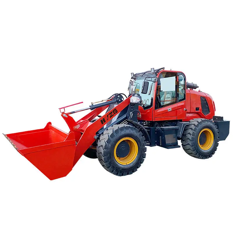 Four-Wheel Drive Forklift Multi-Function Loader Snow Sweeper Wood Grab Grass Grab Engineering Site Diesel loader