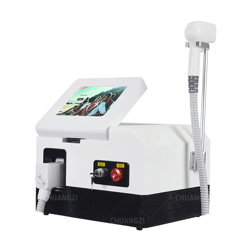 Professional Diode Ice Titanium Laser Body Hair Removal Machine Portable 808 755NM 1064 Alexandrite Device 3 waves Permanent