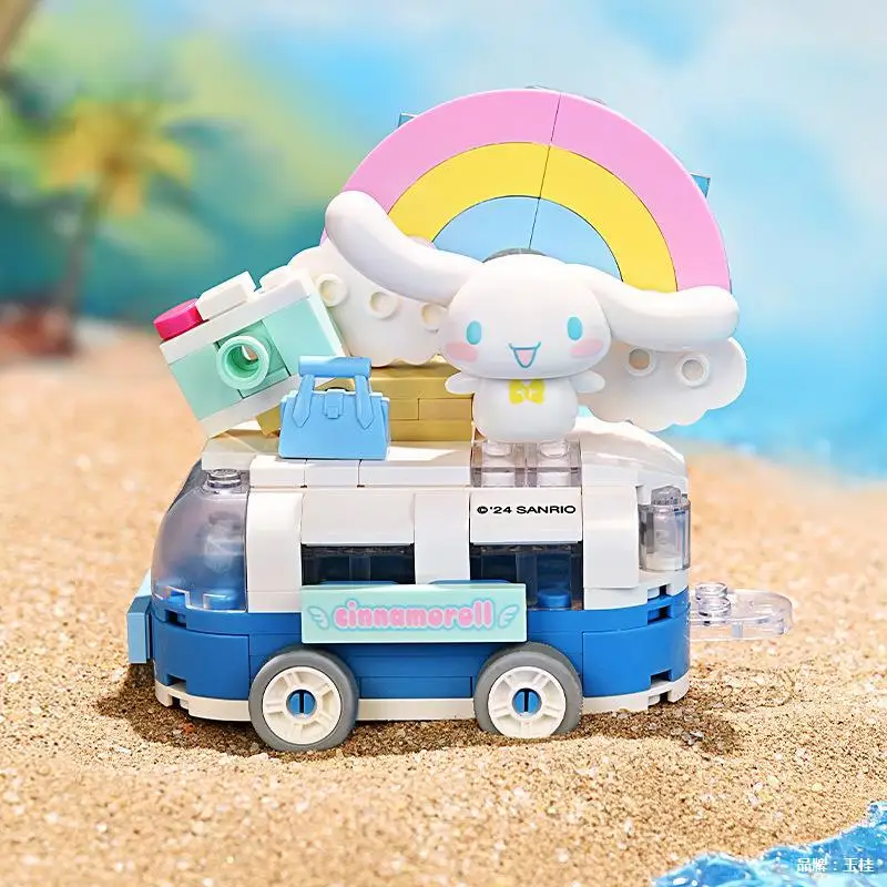 Neuer Keeppley Baustein Sanrio Kuromi Halb-Meerjungfrau Original Niedliches Cartoon-Montagemodell Dekoration Kinderspielzeug Mädchengeschenk