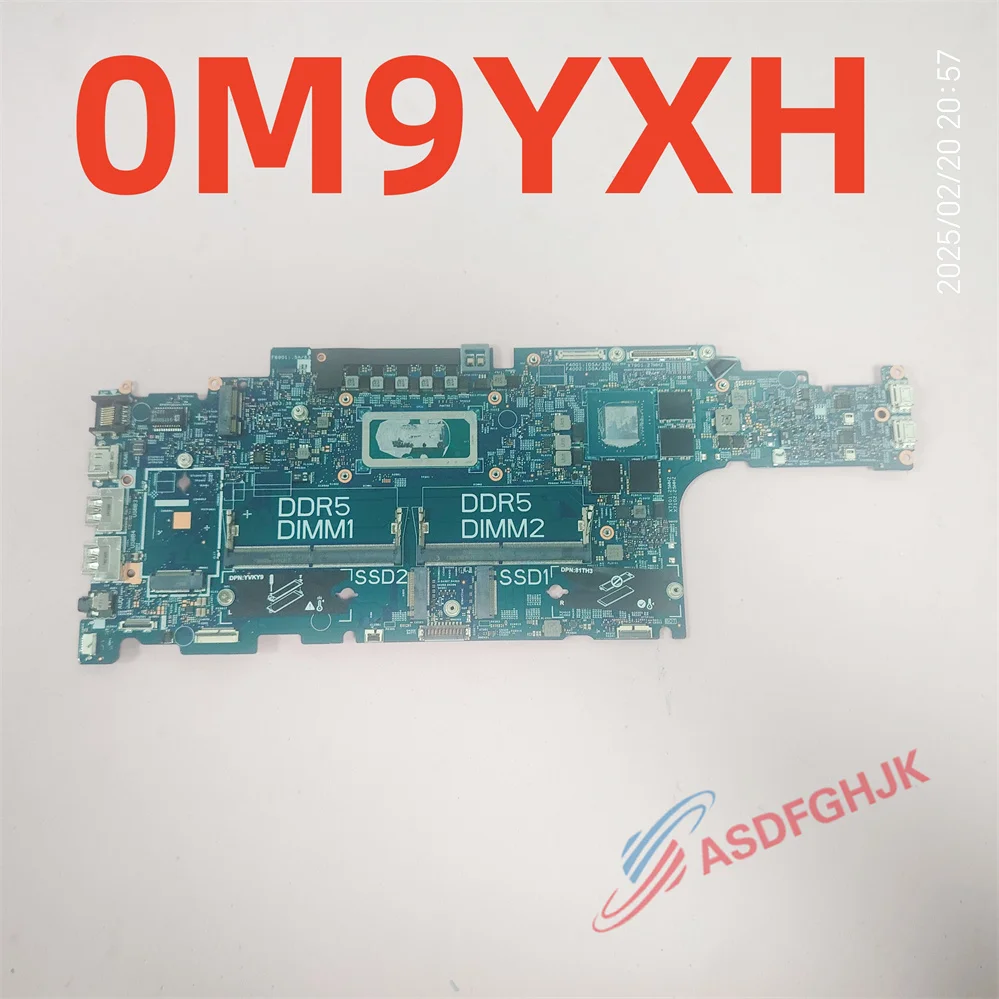 

Genuine 0M9YXH CN-0M9YXH M9YXH For Dell Latitude 5531 Motherboard I7-12800H 203117-1 TEST OK