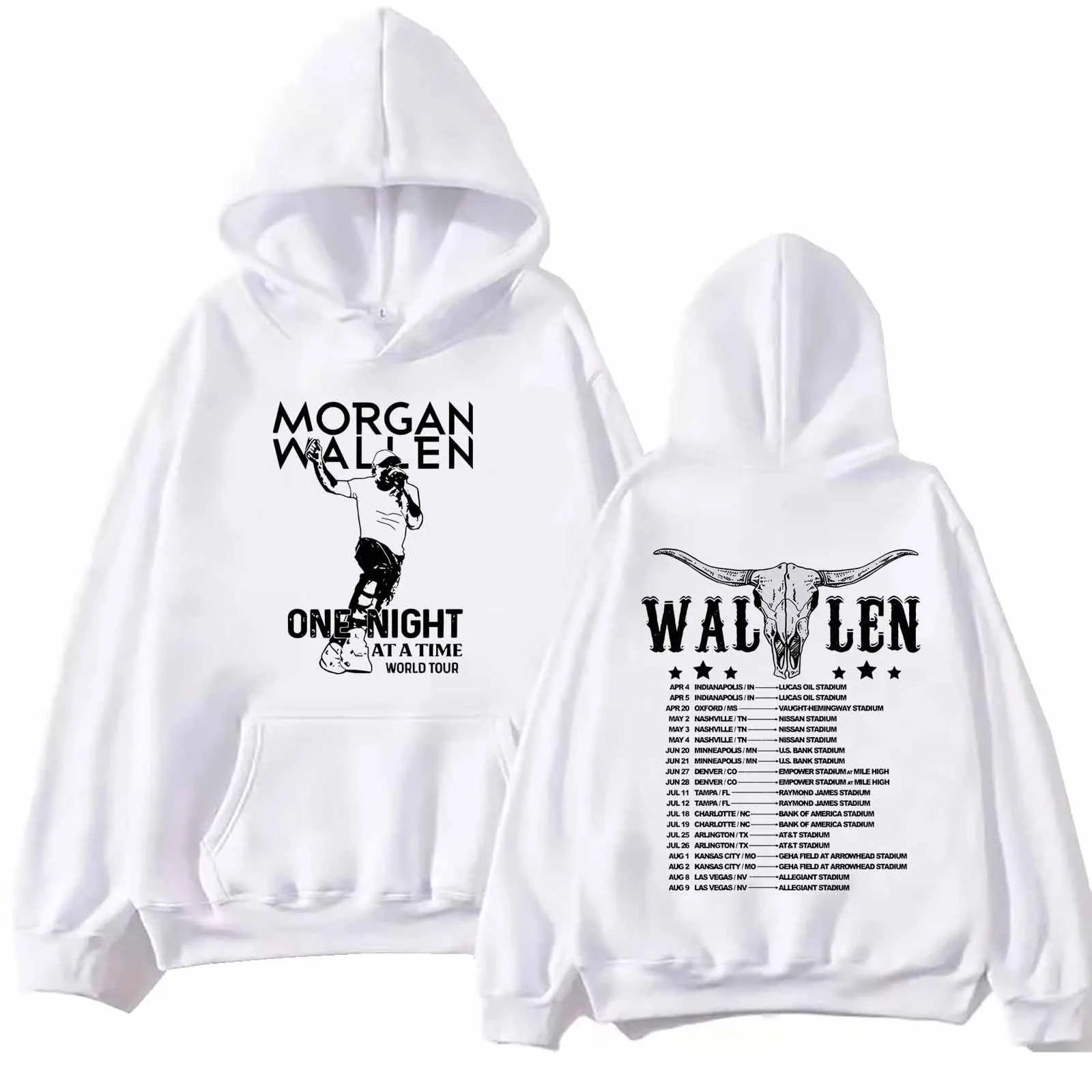 Morgan Wallen Tour 2024 Hoodie Man Woman Harajuku Pullover Tops Sweatshirt Fans Gift