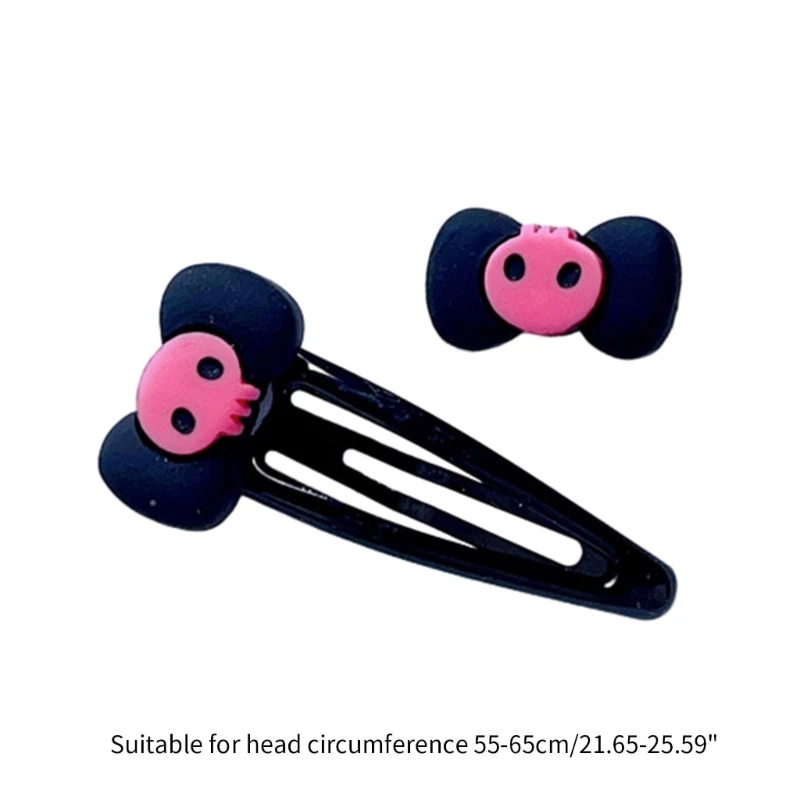 Jepit Rambut Manis Jepit Rambut Bentuk Tengkorak Ikatan Simpul Indah Jepit Rambut Bebek/Jepit Rambut Jepret untuk Jepit Rambut