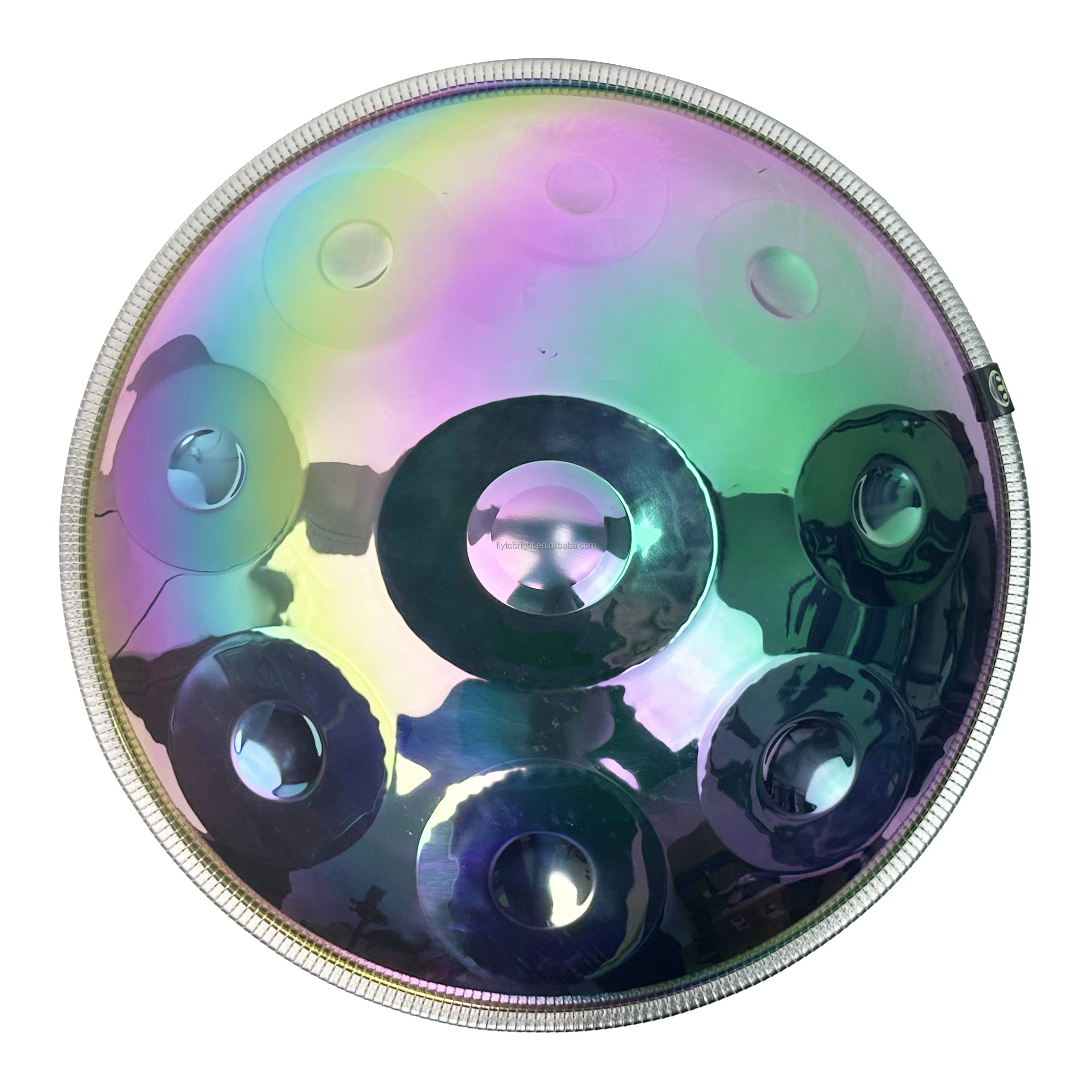 

2025 22inch Colorful Mirror Handpan Drum 10 / 9 Notes Handpan Instrument For Beginners And Professional Player With Case And Sta