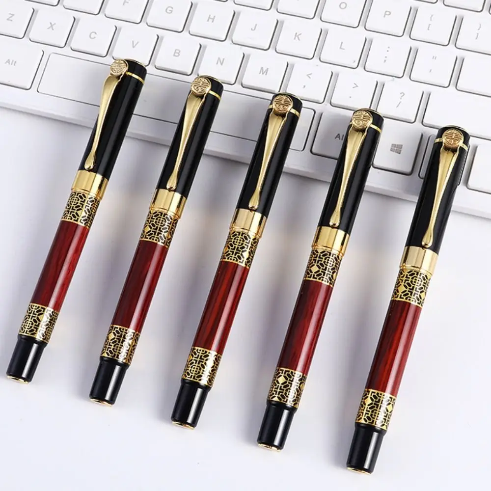 Luxury Metal Ballpoint Pen With Refills Business Fountain Pen Students Gift Writing Tools Blue/Black Ink Gel Pen For School