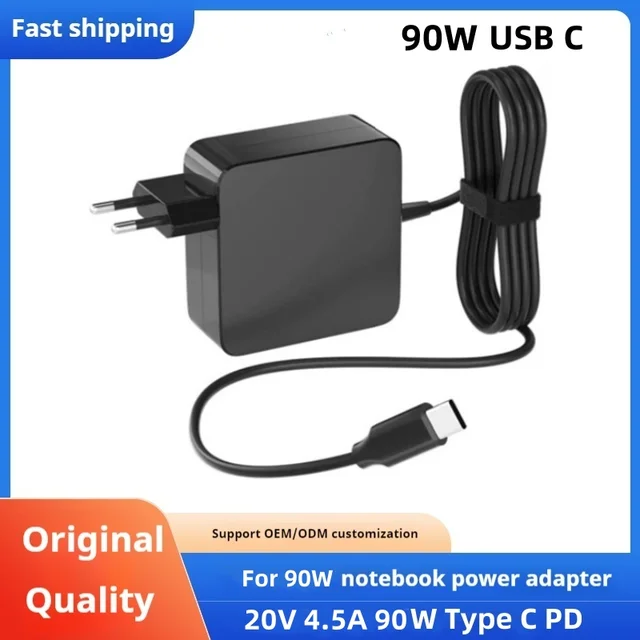 Ładowarka ścienna PD 90W USB C do laptopa typu C 65W 61W 87W do MacBook Pro Air 2018 HP Dell ASUS Lenovo