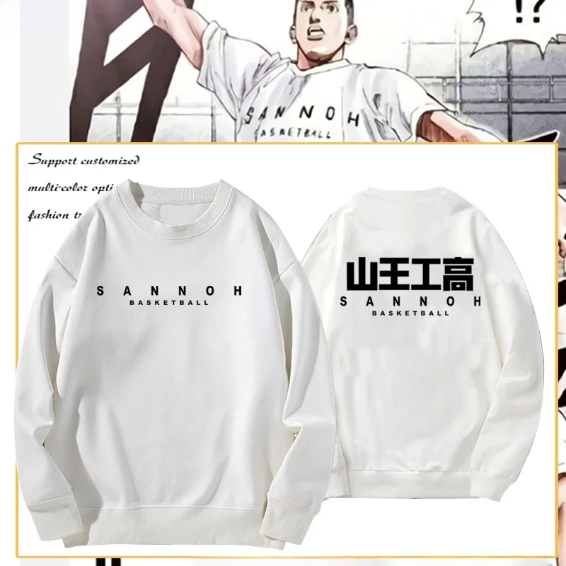 

Slam Baskeall T round Ne Sweatirt Sportswear Comfortable Cotton Polyester Blend ex Spring Autumn Winter