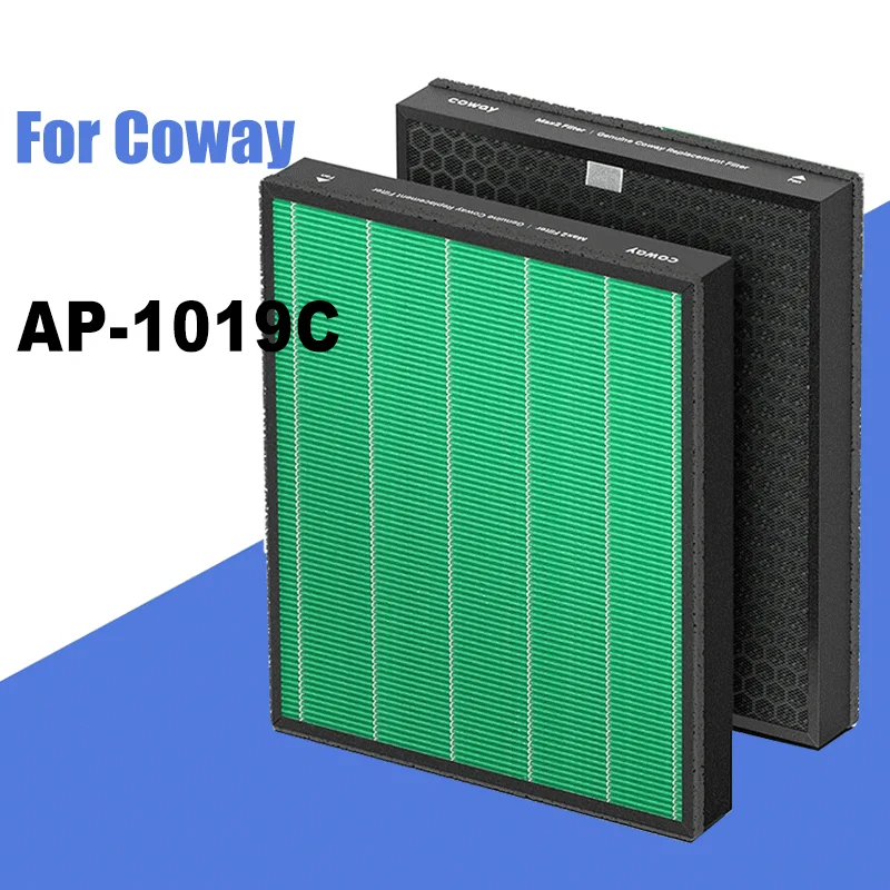 Replacement True HEPA Filter and Activated Carbon Filter For Coway Air Purifier AP-1019C