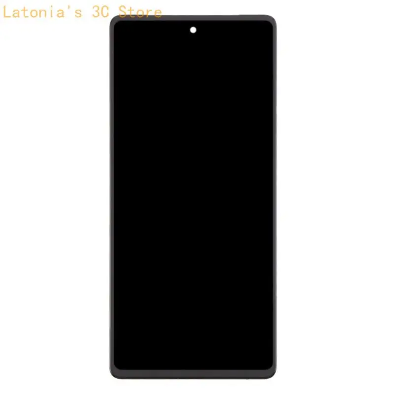 Austausch der LCD-Frontplatte für Telefonreparaturaufgaben, schwarze Displaybaugruppe mit Flachbandkabel und Kameraöffnung für – Detail 5