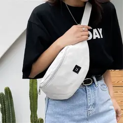 Women Fanny Pack Waist Bags Canvas Bum Bag Travel Chest Bags Fashion Crossbody Shoulder Bags