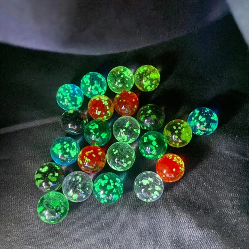 10 30 Pcs Luminous Glass Balls Toy 16mm Small Marbles Toys Pinball Machine Beads For Console Game