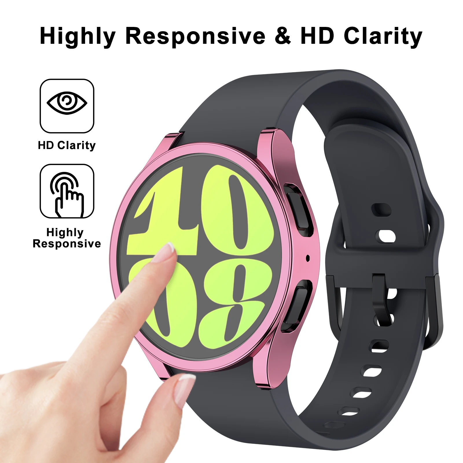 TPU Case For Samsung Galaxy Watch 4 5 6 40mm 44mm Full Cover Screen Protector Shell For Samsung Galaxy Watch 5 6 Bumper Case