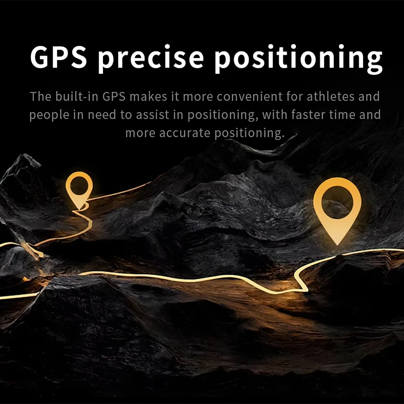 3ATM waterproof GPS Smart Watch 1.43” HD AMOLED Display Built-in GPS Bluetooth Phone Calls Sports Compass  Smartwatch for Men