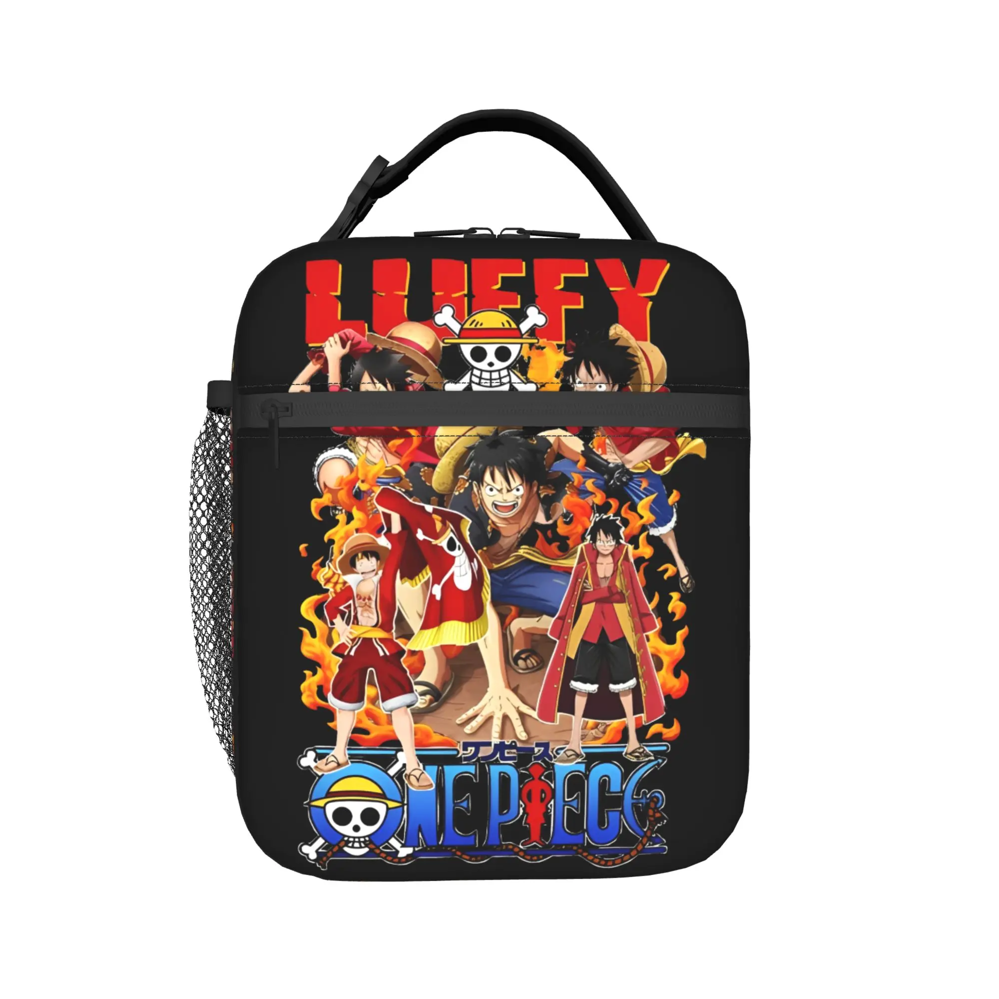 

luffys o-one-piece-e zoro Accessories Insulated Lunch Bag For School Office Food Container Reusable Cooler Thermal Lunch Boxes