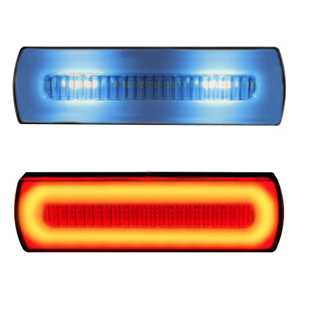 

1PCS New Motorcycle Tail Light Rear Strobe Stop Light 12-30V 20W LED Blue/Red Light Universal ABS Waterproof Turn Signal Light