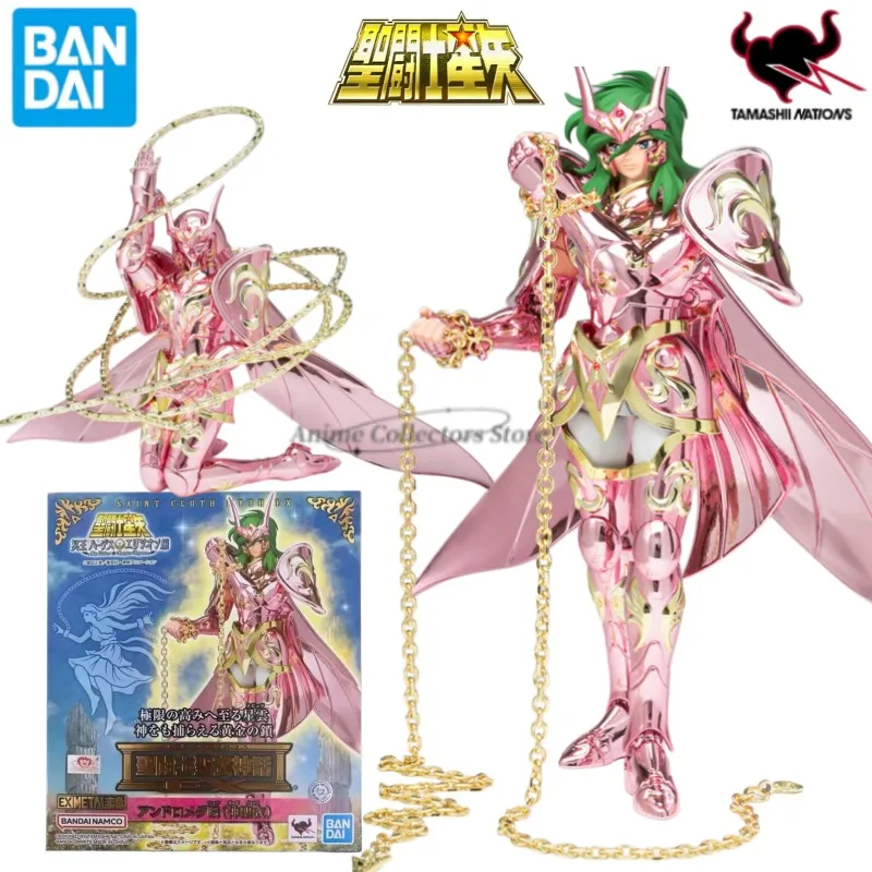 

В наличии: Оригинальные фигурки Bandai Saint Cloth Myth EX Andromeda Shun God Cloth, коллекционные модели из ПВХ, игрушки, подарки