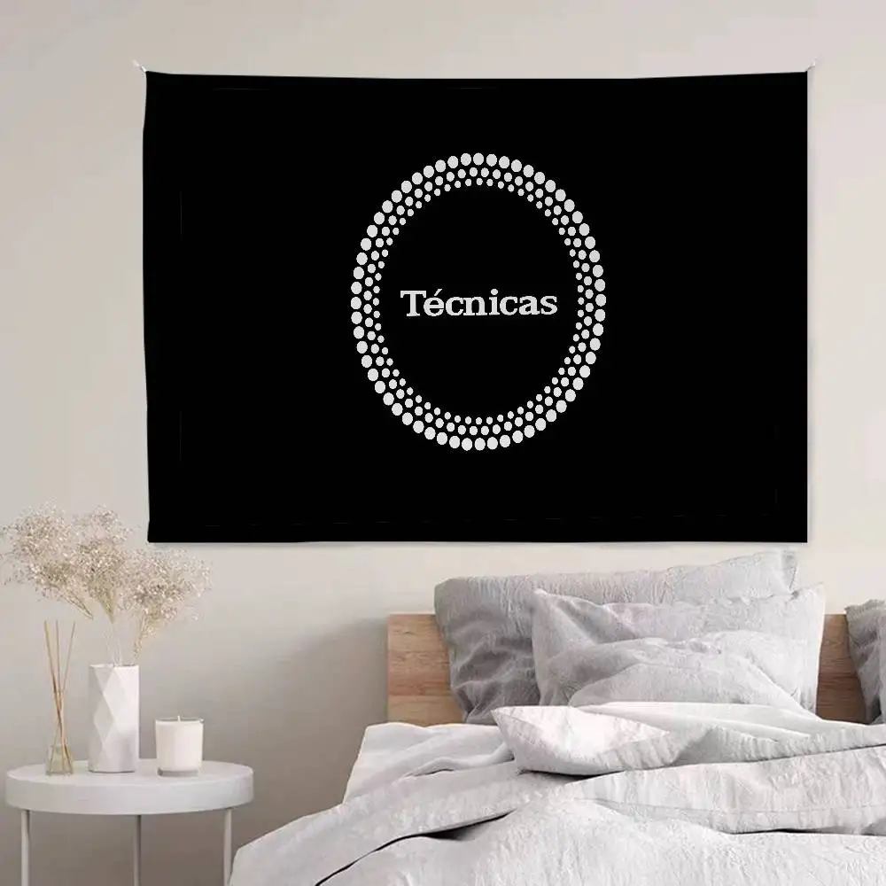 Technics Logo Printed Large Wall Tapestry Hanging Tarot Hippie Wall Rugs Dorm Art Home Decor