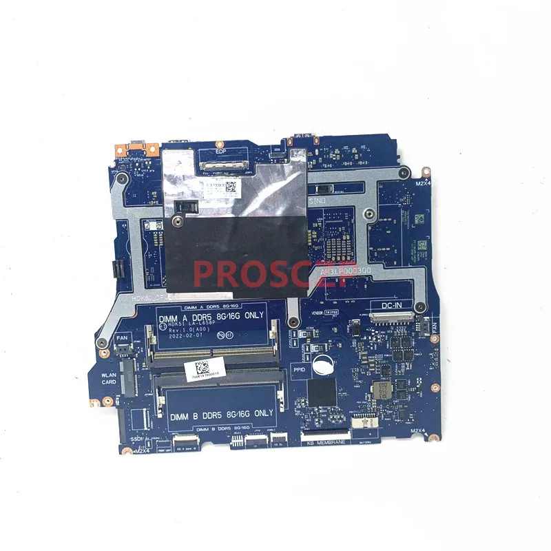 CN-03MJW9 03MJW9 3MJW9 For DELL G15 5525 Laptop Motherboard LA-L658P With Ryzen 5 6600H CPU GN20-P0-A1 RTX3050 100% Tested Good