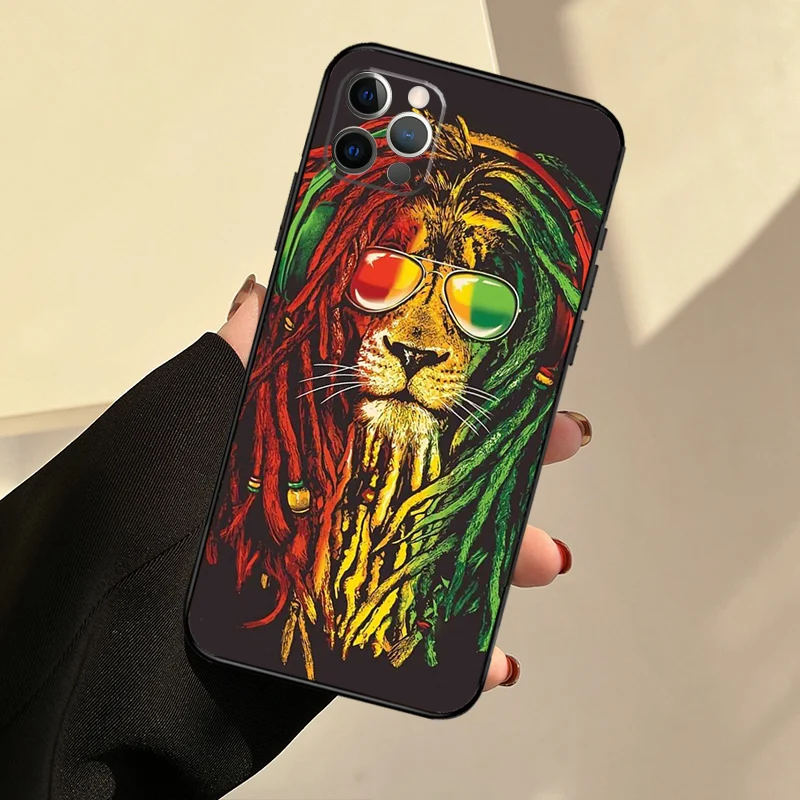 Singer Bob Marley Case For iPhone 11 Pro Max 12 13 Mini X XS Max XR 7 8 Plus SE 2020 Silicone Cover Coque