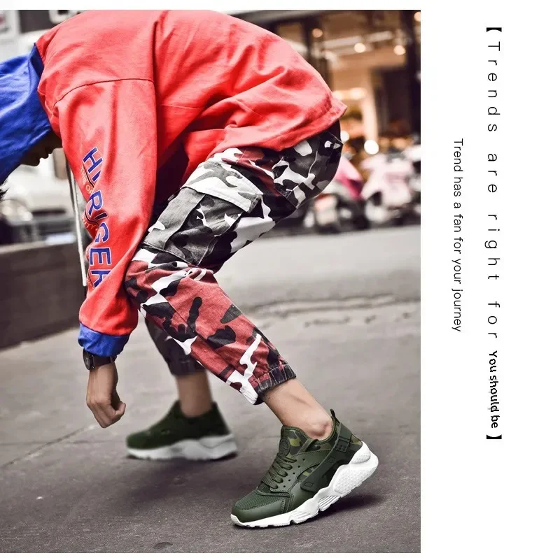 Sommerliche Herren-Freizeitschuhe mit atmungsaktiver Mesh-Oberfläche, leichtem, weichem Boden und trendigem Design – Lauf- und Sportschuhe für Herren aus China – Detail 22