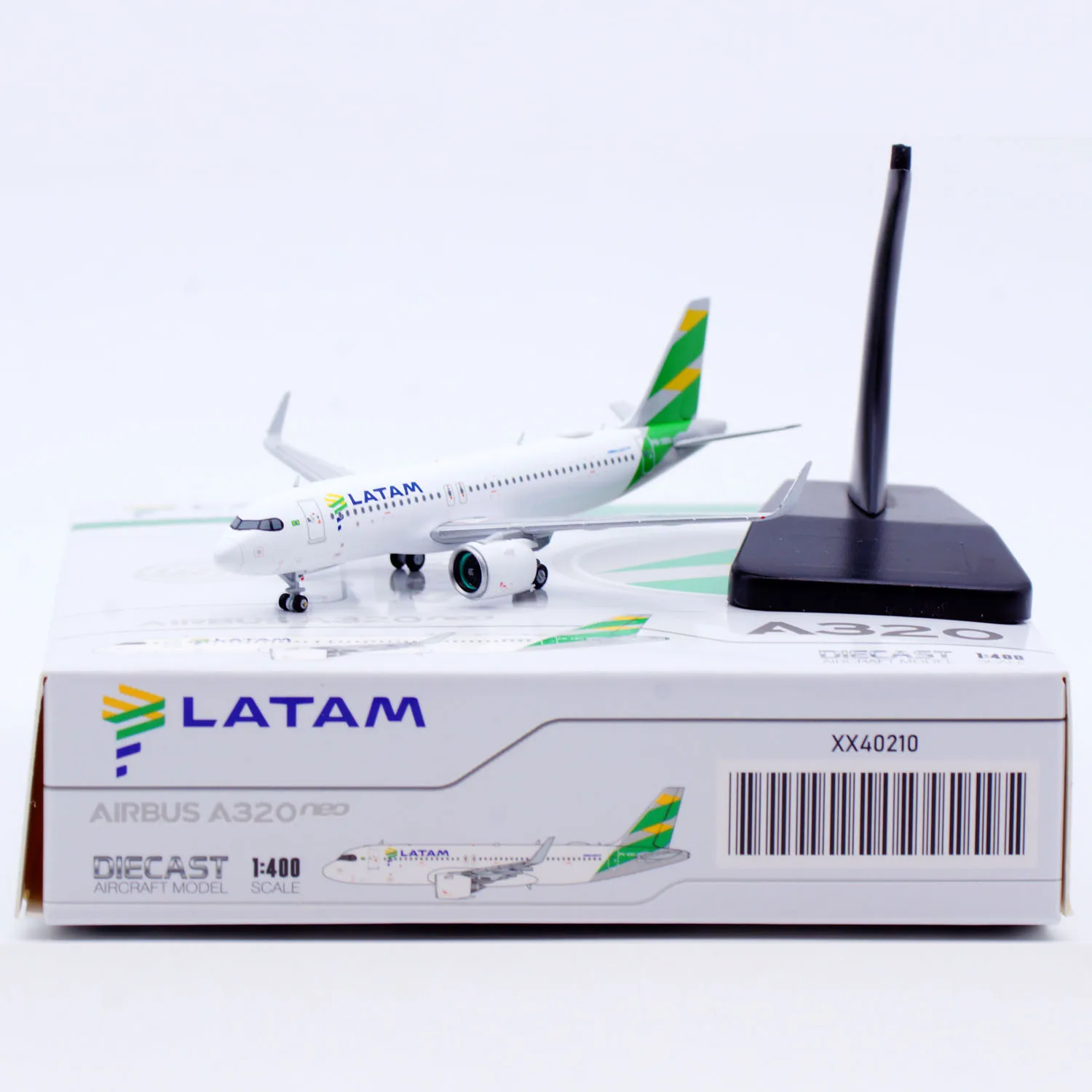 

XX40210 Alloy Collectible Plane Gift JC Wings 1:400 1/400 LATAM Airlines Airbus A320neo Diecast Aircraft Model PR-XBG With Stand