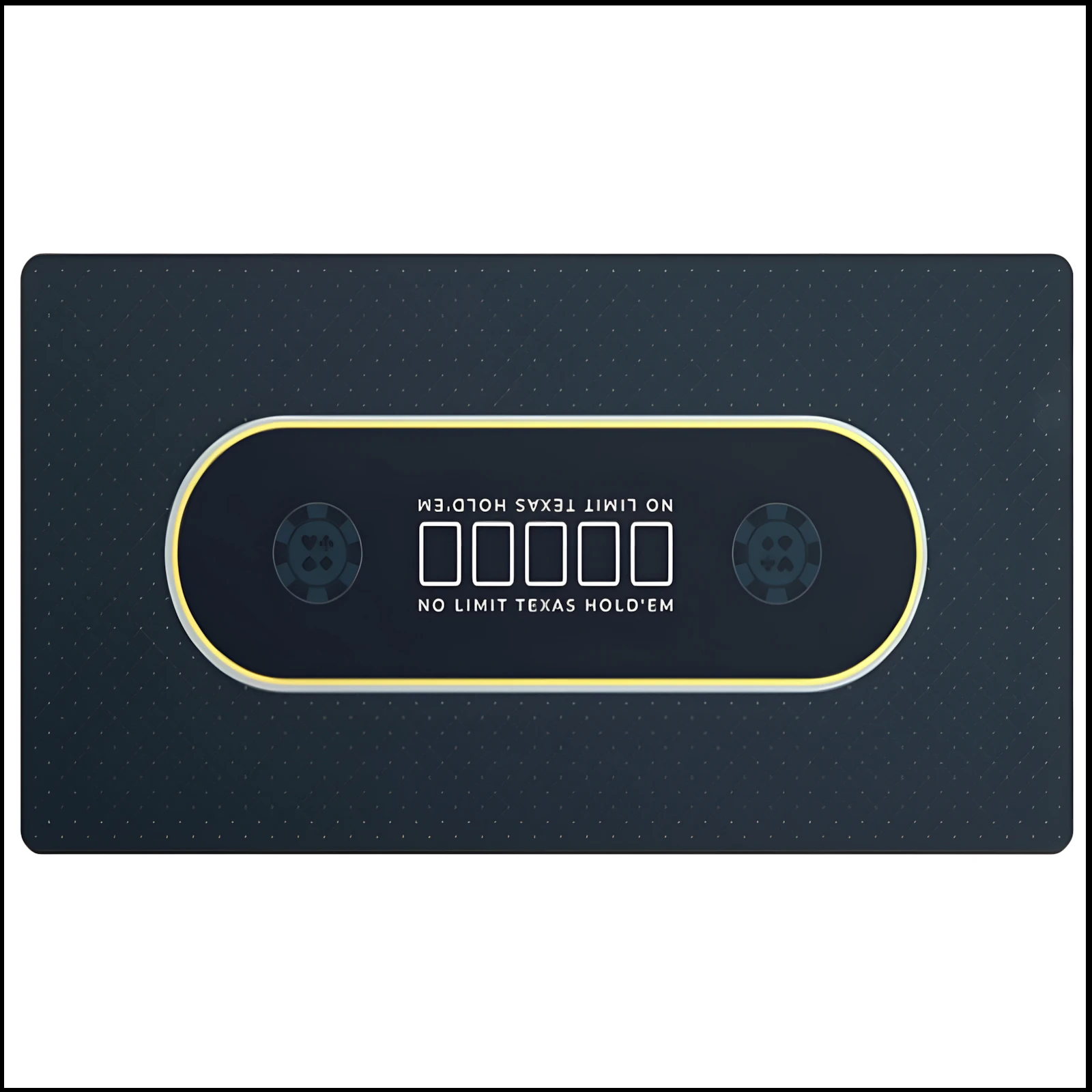 120 x 60 cm große Party-Multiplayer-Spielbrett- und Pokerspiel-Tischmatte, große Texas Hold 'em Poker-Tischmatte aus Gummi