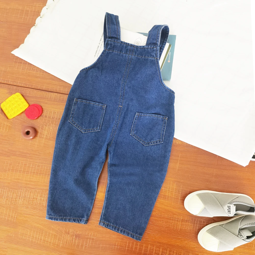 IENENS Toddler Infant Boys tuta Denim salopette salopette neonata buco Jeans pantaloni lunghi vestiti abiti Fit 0-4 anni